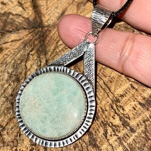 Amazonite “The Peace Stone” Pendant 2 1/2”